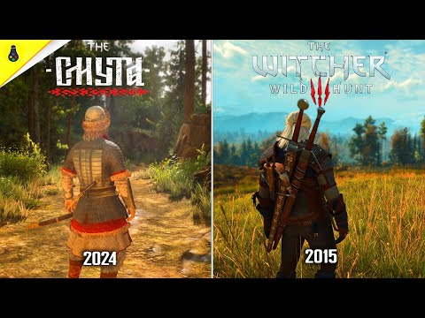 Видео: Смута против The Witcher 3 - Сравнение деталей и физики.