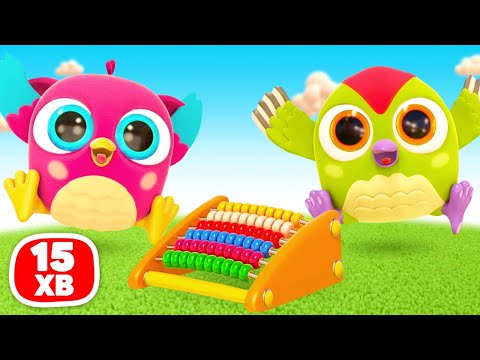 Видео: Совеня Хоп Хоп грає з рахівницею! 🎨🧸 Розвиваючі іграшки для дітей