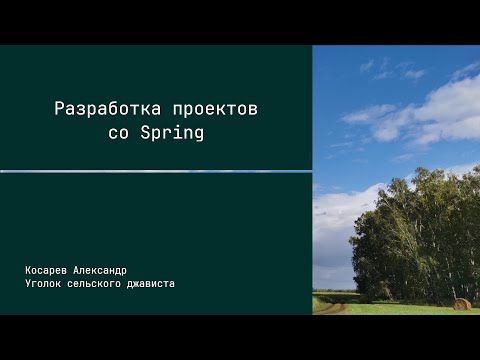 Видео: О цикле роликов - Разработка проектов со Spring