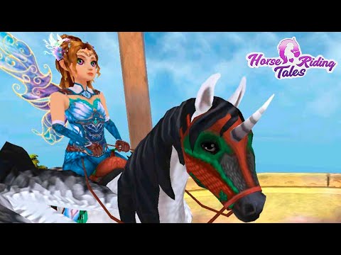 Видео: Гонка пегаса с тремя смайлами! Открытие сундуков чемпиона и пегаса в Horse Riding Tales
