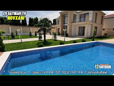 Видео: В Новхане, 🌳Сарыкая Гарденс 12 Сотда Муасир Эв Сатилыр🏡 / Недвижимость в Баку / EV SATIRAM TV