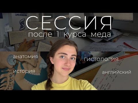 Видео: CЕССИЯ после 1 КУРСА меда: анат, гиста, история, англ | подготовка, экзамены, результаты