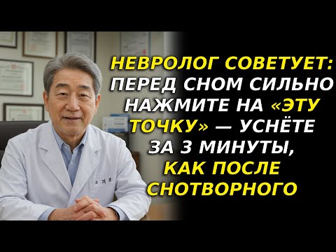 Видео: Перед сном нажмите «эту точку» 5 с — уснёте за 3 минуты и проспите до утра. Сильнее 10 снотворных
