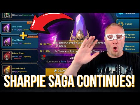 Видео: Sharpie Saga, день 3! 320 ПУСТОТ!!! Рейд: Shadow Legends