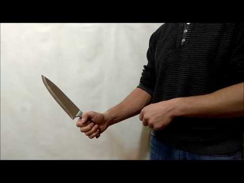 Видео: Как крутить нож: смена хвата одной рукой