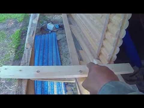 Видео: Дверной проём для металлической двери деревянного дома