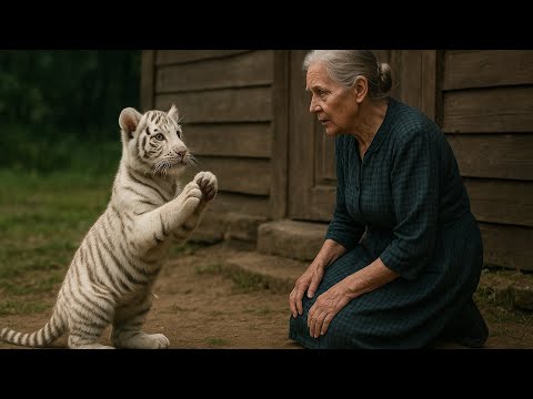 Видео: Белый тигрёнок умолял старушку о помощи. То, что произошло дальше, вас шокирует