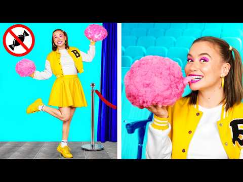 Видео: Как Пронести Сладости в Кинотеатр | Смешные Ситуации и Неудачи от BaRaDa Challenge