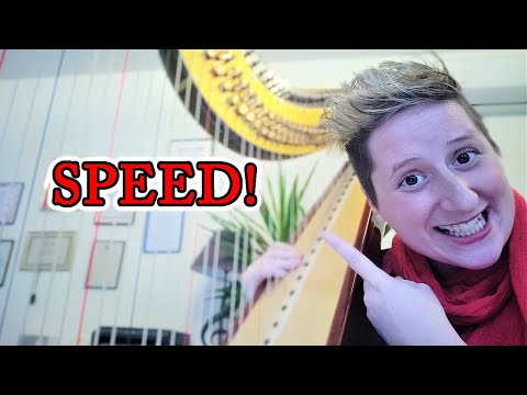 Видео: Великолепные приемы для быстрой игры на арфе!