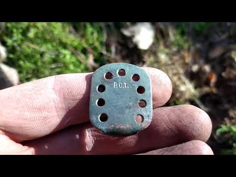 Видео: Немецкое расписное стекло и прочее! Коп помойки ПМВ / German painted glass!Digging WW1