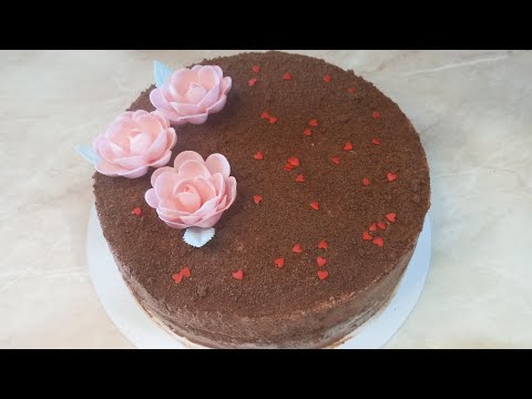 Видео: Торт Шоколадный -  праздничная вкусняшка/                         #ТортШоколадный