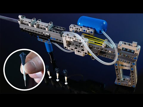 Видео: Пневматический дротикострел Lego, уничтожающий всё
