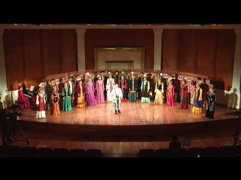 Видео: Абай "Қаранғы түнде тау қалғып" Хорға өңдеген Б. Демеуов, Жеке дауыста: Р. Совет, Б. Аубакирова