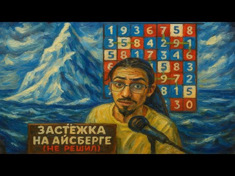 Видео: 34 - Решаю судоку - (НЕ решил) - Застежка айсберга - Ссылка на судоку в описании