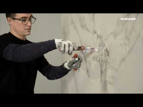 Видео: Инструмент для резки, переноски и укладки плит большого формата.