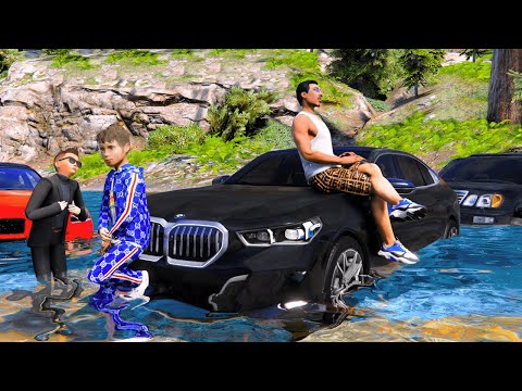 Видео: ОТЕЦ И СЫН В GTA 5 - СЫНОВЬЯ УТОПИЛИ МОЮ BMW i5 G60! ВЫТАСКИВАЕМ МАШИНУ ИЗ ВОДЫ! 🌊ВОТЕР