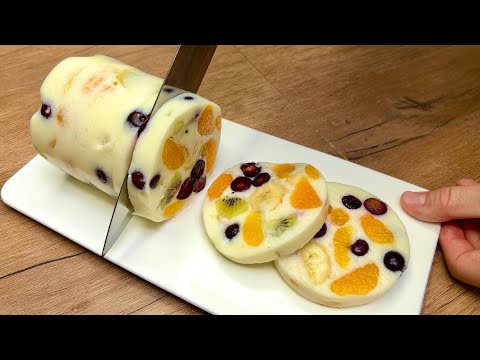 Видео: Без желатина и выпечки! Полезный и вкусный десерт за 5 минут! Все просят еще!