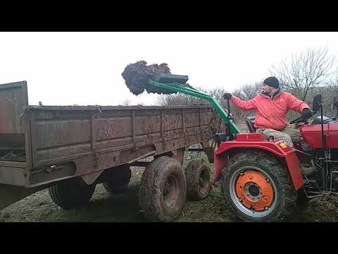 Видео: Навантажувач на задню навіску трактора