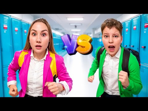 Видео: Скулбой VS Cкулгерл в Реальной Жизни !