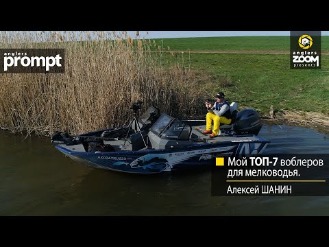 Видео: Мой ТОП-7 воблеров для мелководья. Алексей Шанин. Anglers Prompt