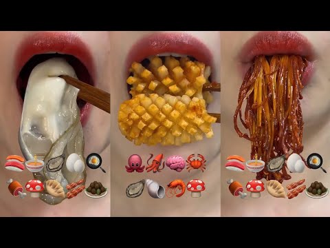 Видео: Еда по Эмоджи + Страшные Истории от Даши Рокс🍗🧀🫕🍤🥩