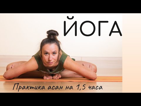 Видео: Йога / практика асан на 1,5 часа