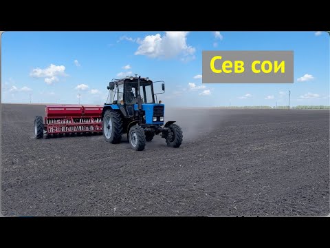 Видео: Трактор МТЗ. Не поле а ВЗЛЕТНАЯ ПОЛОСА!