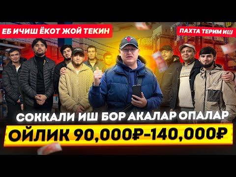 Видео: ИШ БОР ЭРКАК ВА АЁЛЛАР УЧУН ОЙЛИК 90.000₽-140.000₽ ЕТОК ЖОЙ ОБЕД ТЕКИН. @TOMOSHATVN1