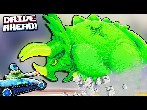 Видео: ТЕПЕРЬ У МЕНЯ ЕСТЬ ТАНК против АТАКИ БЕШЕНОГО ДИНОЗАВРА в игре Drive Ahead