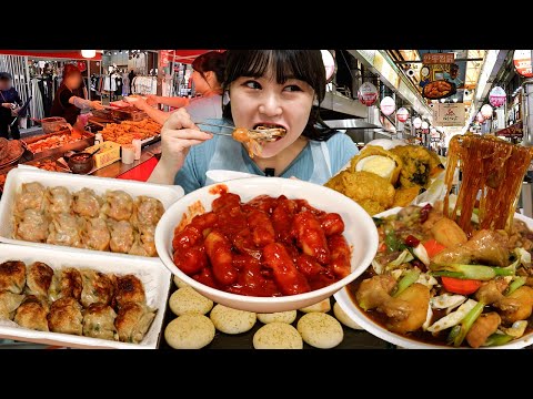 Видео: Экскурсия по рынку Андонг Мукбанг🍗Тушеная курица, Ттокбокки, Хлеб, пельмени!