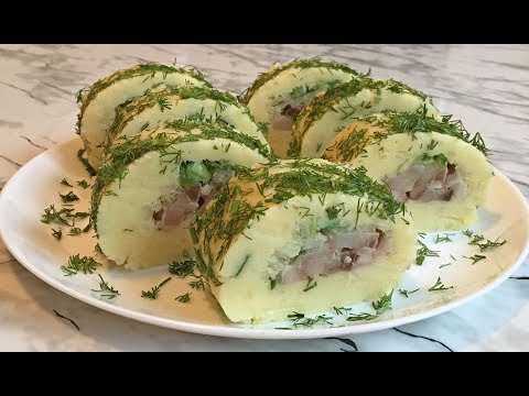 Видео: Очень Простые Роллы из Картофеля с Сельдью (Очень Вкусно) / Праздничная Закуска / Potato  Roll