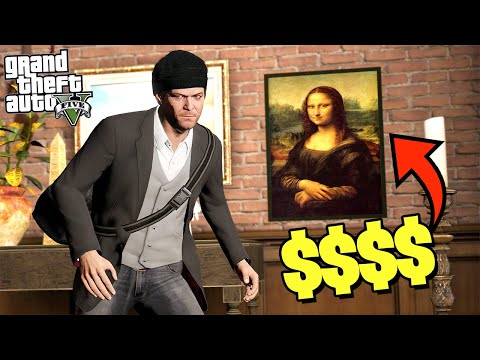 Видео: Похищение ДОРОГИХ КАРТИН из дома МИЛЛИАРДЕРА! - GTA 5 (Моды ГТА 5)