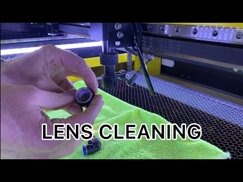 Видео: Снятие и очистка линзы CO2 на лазере OMTech