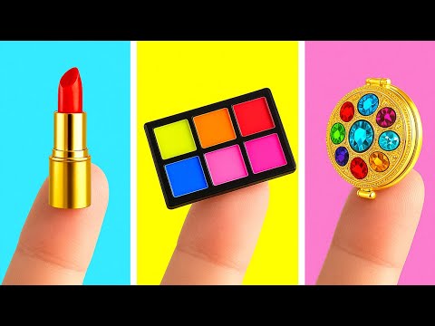 Видео: От Минимализма до Яркого Макияжа 🌈 Экстремальный Радужный Лук