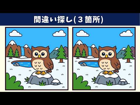 Видео: Найдите 3 отличия | Иллюстрация Версия #2052