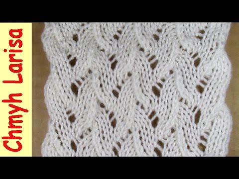 Видео: ▶️ Красивый ажурный узор спицами "АЙВИ" для ШАРФА. Узоры спицами. Вязание спицами для начинающих №34