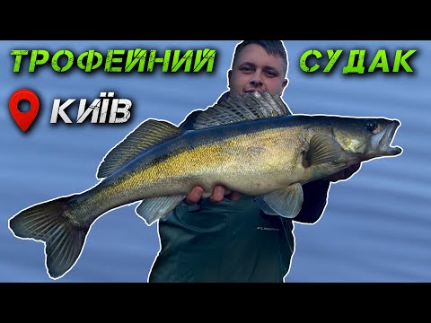 Видео: ✅Трофейний СУДАК в КИЄВІ | ЛОВЛЯ СУДАКА НА ДНІПРІ✅