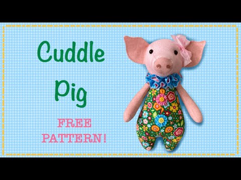 Видео: Обниматься свиньи || Лоскутная свинья || БЕСПЛАТНЫЙ ШАБЛОН и полное пошаговое руководство
