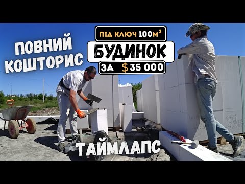 Видео: Будуємо сучасний будинок за 35 000$ - перши блоки внутрішніх стін