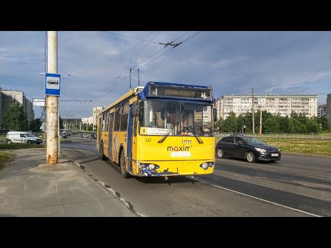 Видео: Троллейбус, маршрут №1 ЗиУ-682Г-016.02 б.361 (04.07.2022) Петрозаводск