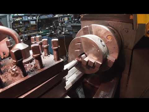Видео: шлицевой вал ч4  УДГ 160  фланец токарногопатрона