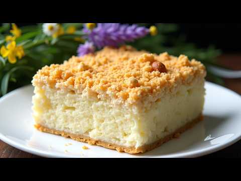 Видео: Тает во рту! Лучший творожный десерт с хрустящей крошкой — готов всего за 10 минут! 🍰