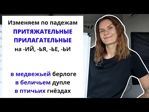 Видео: Урок 6. Как склонять притяжательные прилагательные на -ИЙ, -ЬЯ, -ЬЕ, -ЬИ?