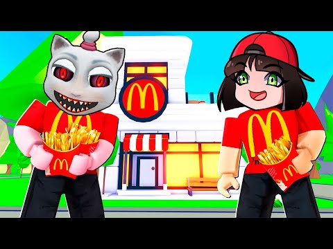 Видео: СТРОЮ МАКДОНАЛЬДС с ГОВОРЯЩЕЙ КОШКОЙ в Роблокс 😱🔪 McDonalds Tycoon в 3 ЧАСА НОЧИ