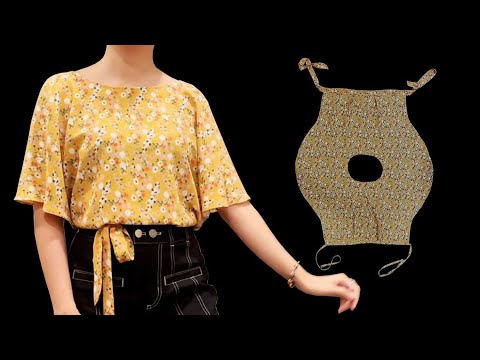 Видео: Крой и пошив рубашек с очень легким запахом | Сшить эту рубашку сможет даже новичок