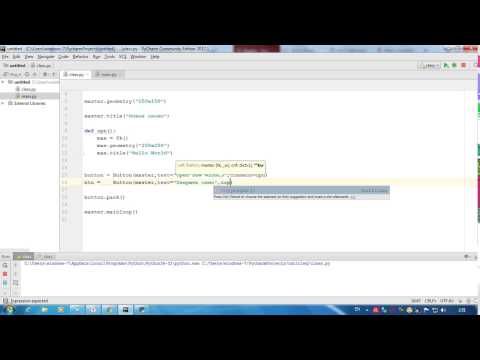 Видео: Python Кнопка, открыть новое окно