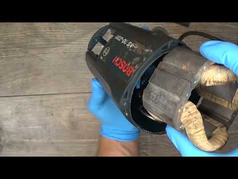 Видео: Как отремонтировать Bosch GWS 20 230 big angle gridner электрическое поле отказа и ремонт проводки