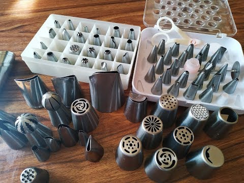 Видео: ОБЗОР кондитерских насадок. Насадки для крема. Кондитерские насадки для начинающих.