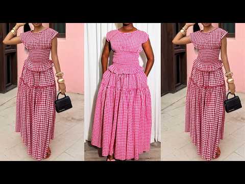 Видео: Как выкроить и сшить этот модный топ со сборками | Блузка с многоярусной юбкой | Мастер-класс по ...