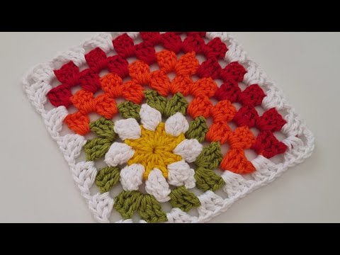 Видео: Оригинальный квадратный мотив крючком!#crochet #квадраткрючком #diy #tutorial #handmade 